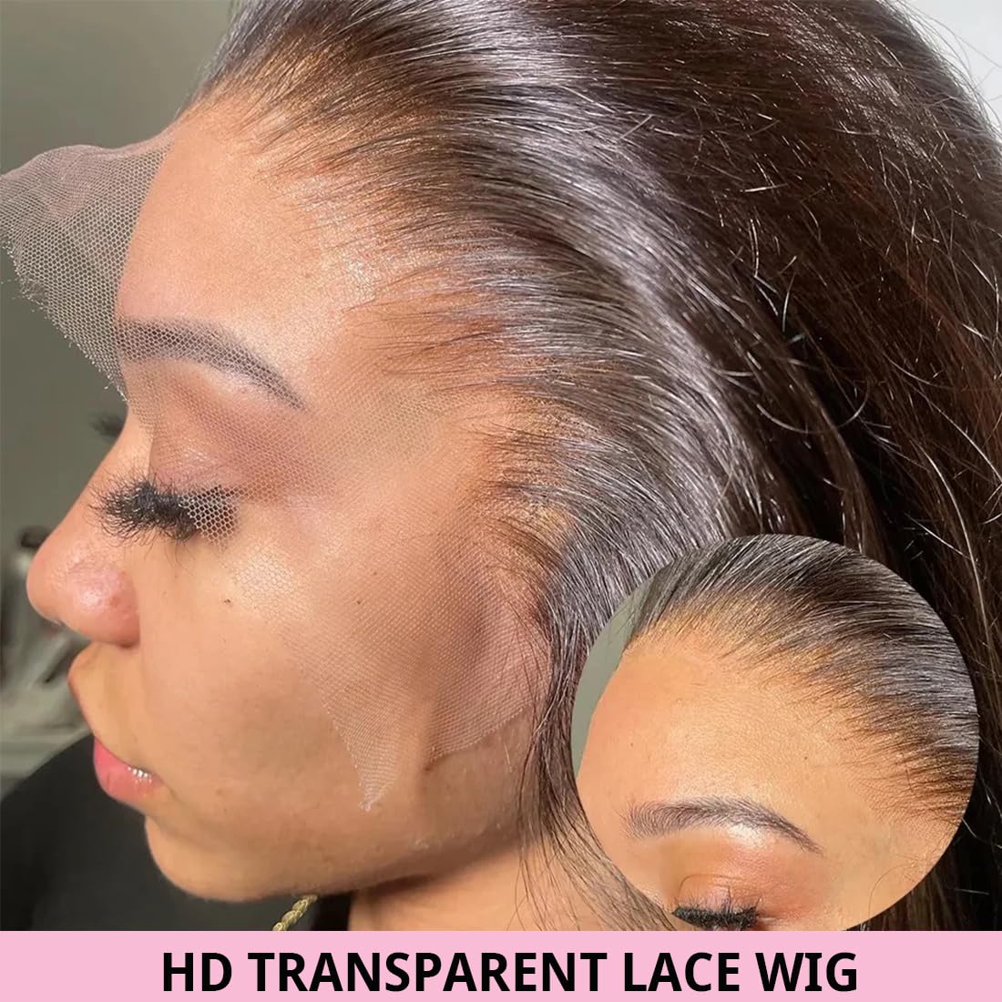 Erqq 30 inch Human Hair Wig 13x6 Body Wave Lace Front Wigs Human Hair 200 Density HD Lace Frontal Glueless Wigs Pre Plucked with Baby Hair Brazilian Virgin Hair Natural Color