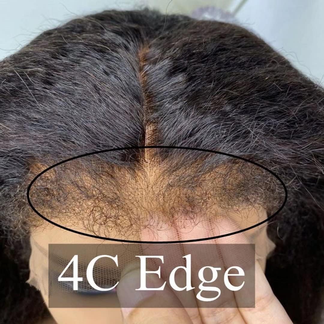 Enoya Glueless Wigs Human Hair Pre Plucked Frontal Lace Wig For Black Women，Hd Lace Front Wigs Human Hair 200 Density Natural Black With Baby Hair (13x4 HD Lace Frontal Wig, 10")