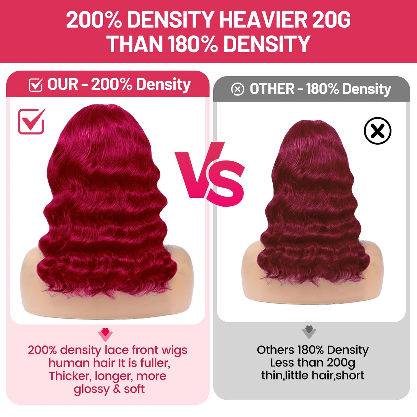 99j Burgundy Lace Front Wigs Human Hair 13x4 Bob Wig Human Hair Pre Plucked 200 Density HD Transparent Body Wave Lace Front Wigs Human Hair Red Colored Short Bob Wig for Women with Baby Hair 10inch
